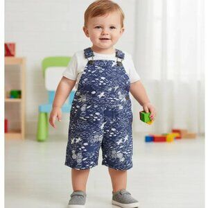 Carter's Sea Life Print Shortalls 24 Months